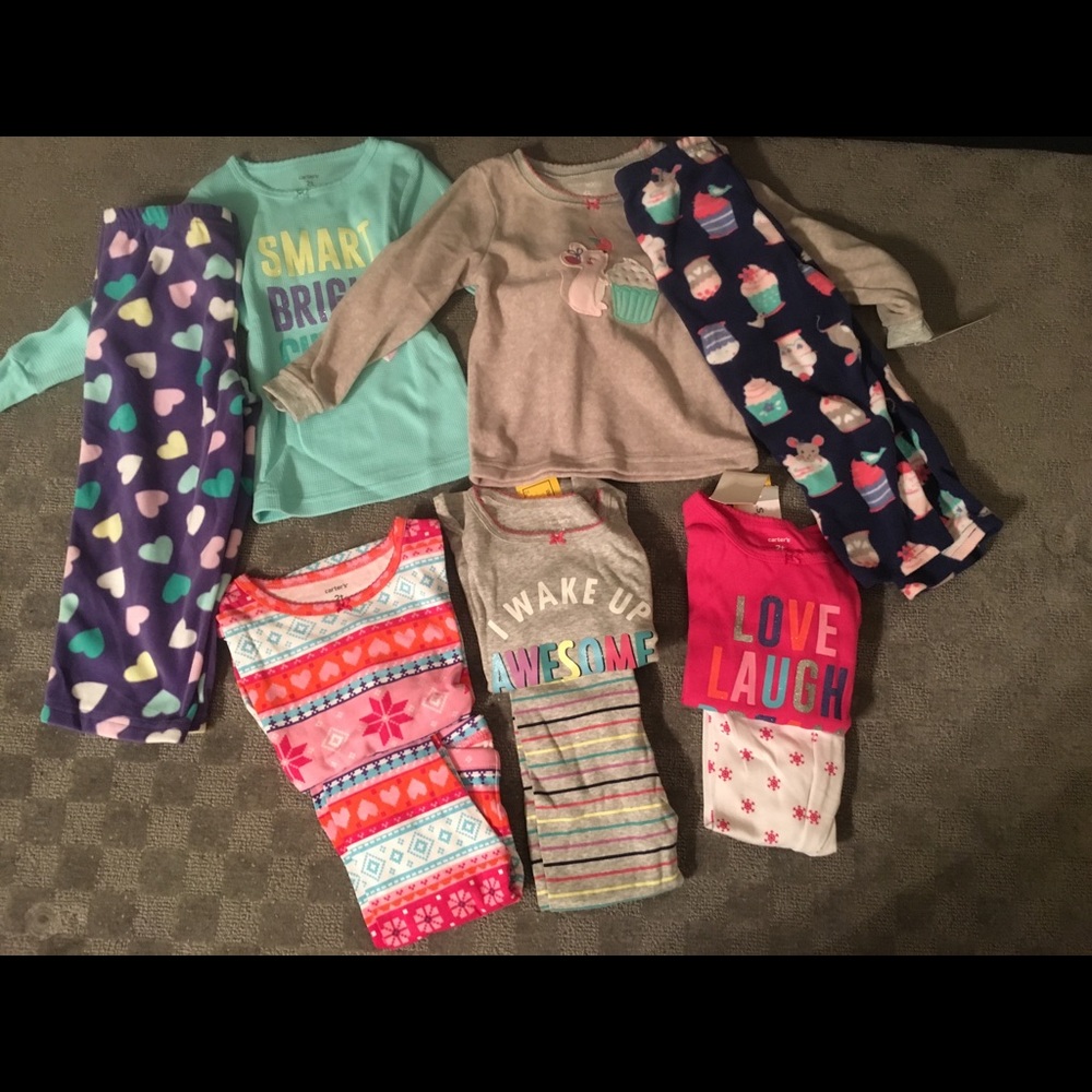 NWOT/NWT 2T Girl Pajama Lot